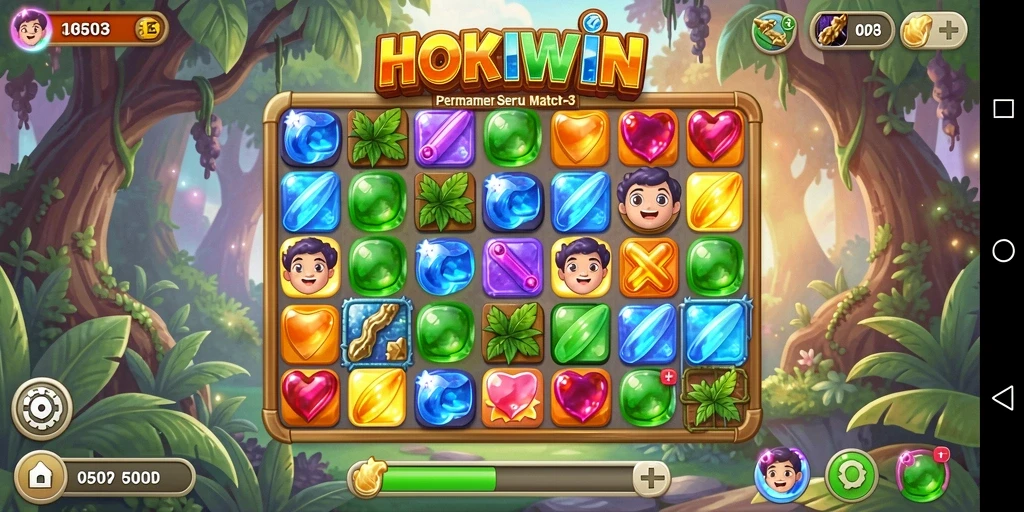 Tampilan permainan HOKIWIN yang memukau dengan grafis cerah.