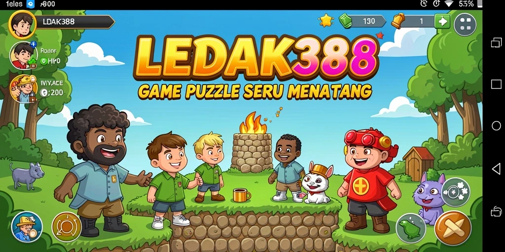 Screenshot gameplay LEDAK388 menampilkan berbagai tantangan Puzzle yang menarik.