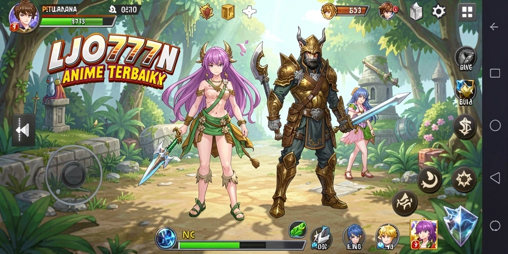 Gameplay seru dalam dunia Anime yang penuh warna.