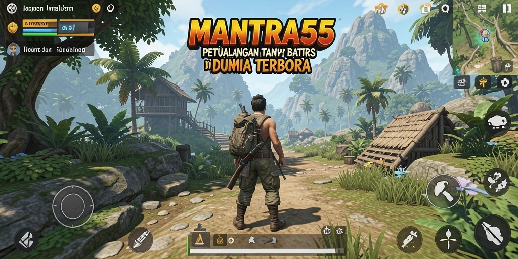 Screenshot gameplay seru di dunia terbuka MANTRA55.