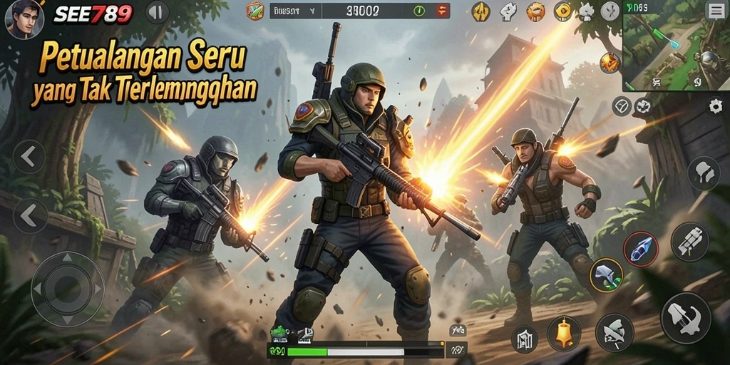 Tampilan menegangkan dari gameplay SEE789 yang penuh aksi.