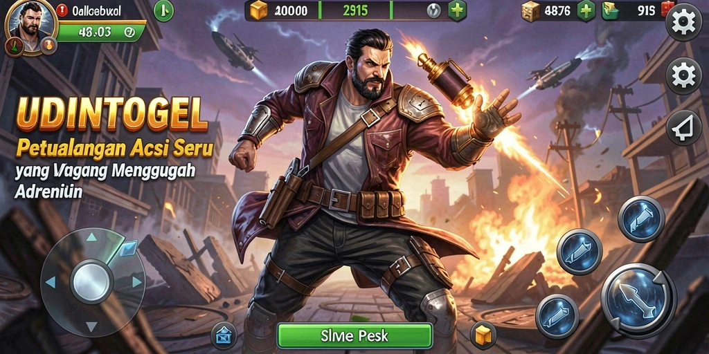 Tampilan gameplay seru dan mendebarkan dari UDINTOGEL.