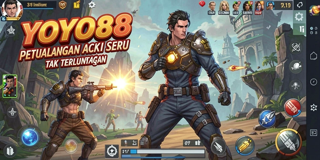 Tampilan gameplay YOYO88 yang penuh aksi dan mendebarkan.