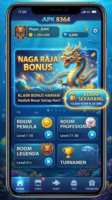 Tampilan utama aplikasi 8364 dengan berbagai pilihan aplikasi.